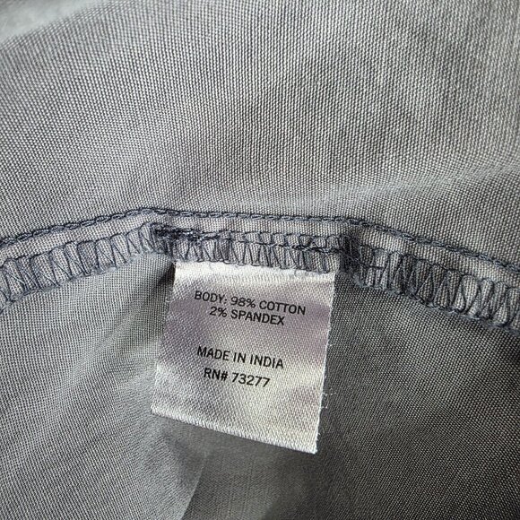 Womens Sonoma Gray Utility Jacket Full Zip Long Sleeve Cotton Stretch Size M - Picture 4 of 8